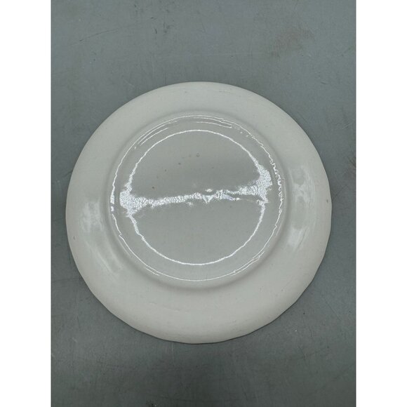 Ceramic Tea Cup Saucer With Holly Berry Design 6" READ - Picture 5 of 7